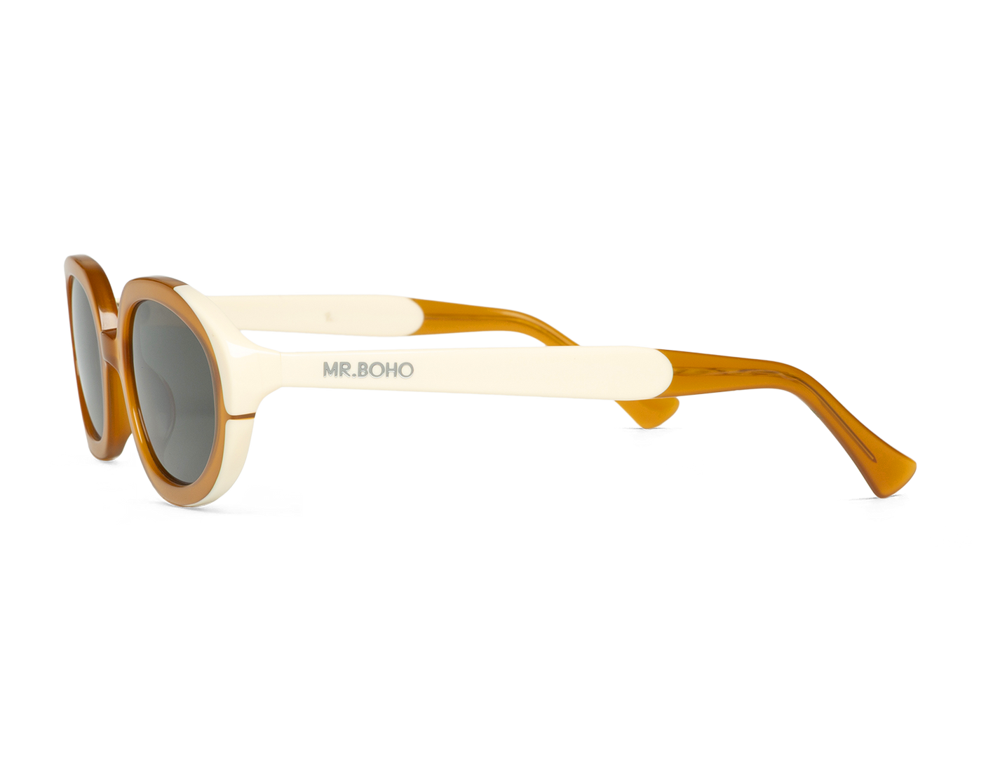Vista lateral de gafas Mr. Boho SOLARTE Achacha con diseño de perfil