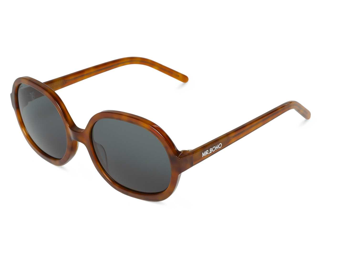 Vista oblicua de gafas Mr. Boho ZICATELA Cedar con diseño actual