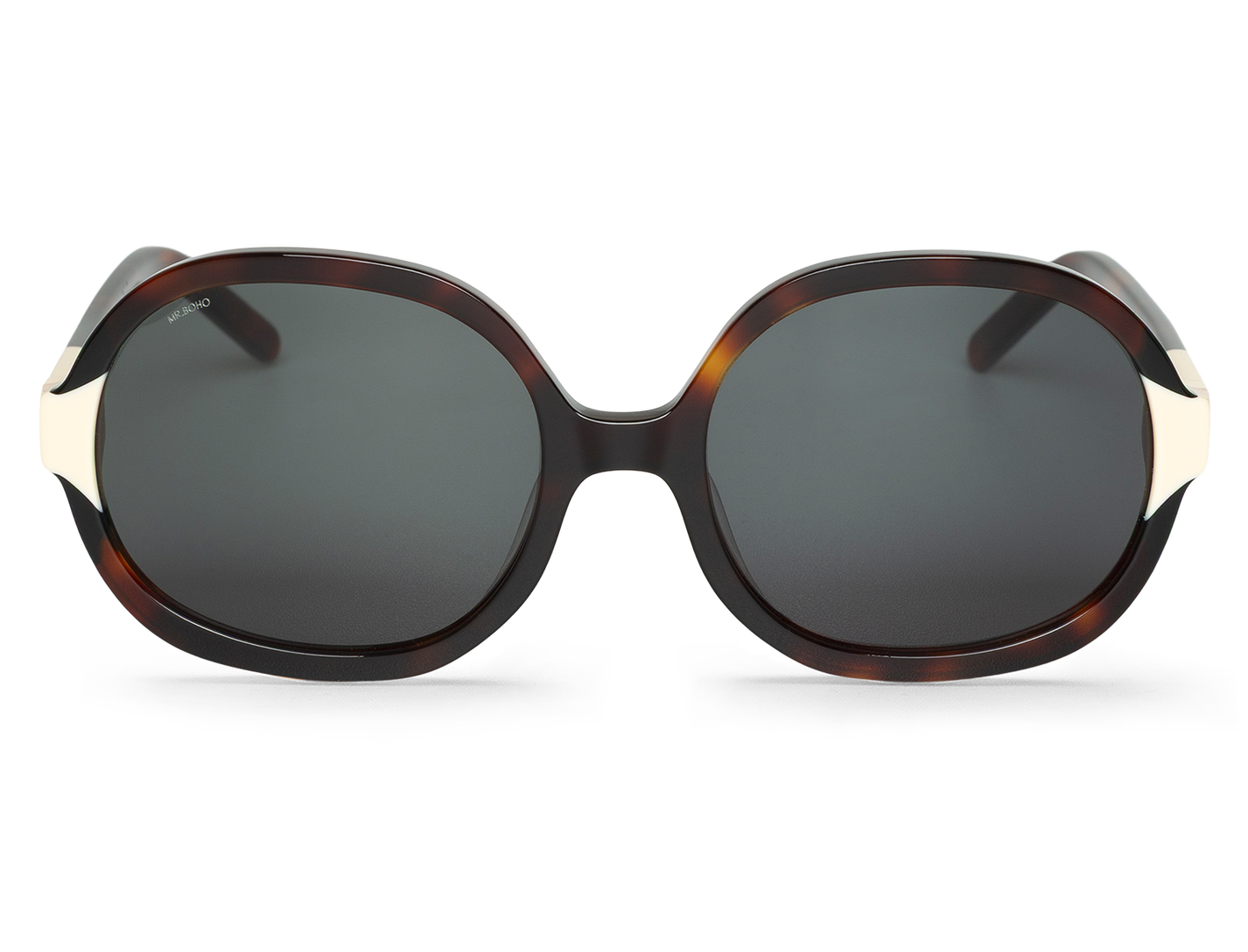 Vista frontal de gafas Mr. Boho ZICATELA Society con lentes oscuras