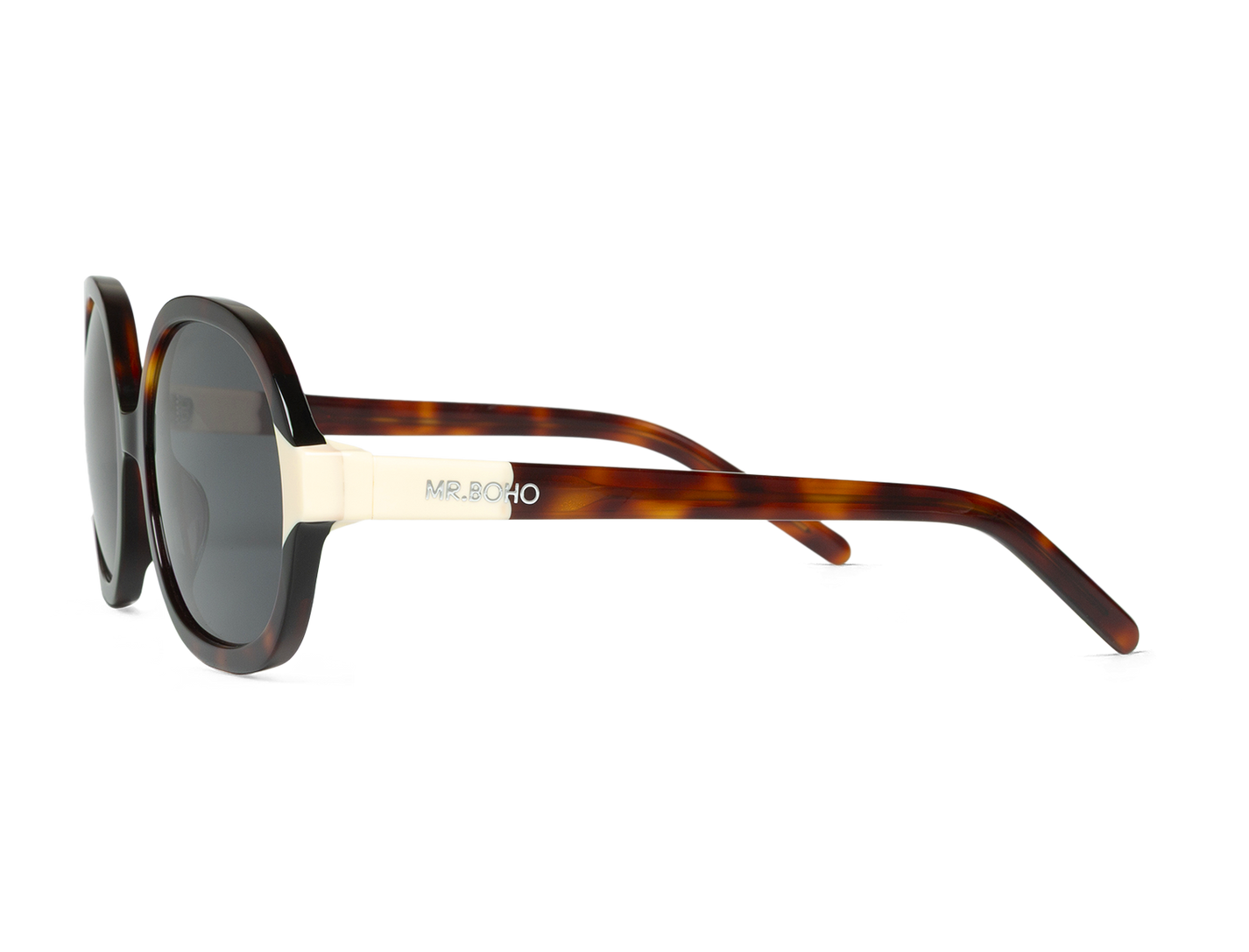 Vista lateral de gafas Mr. Boho ZICATELA Society con diseño de perfil