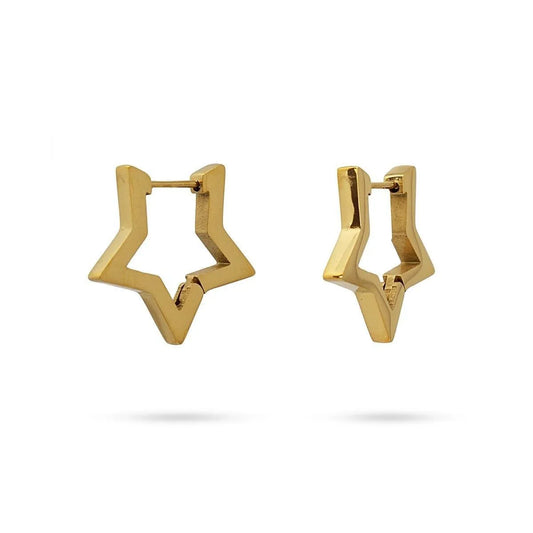 Pendientes Aros Forma de Estrella 20mm - Cobalto Accesorios , Joyería Valencia