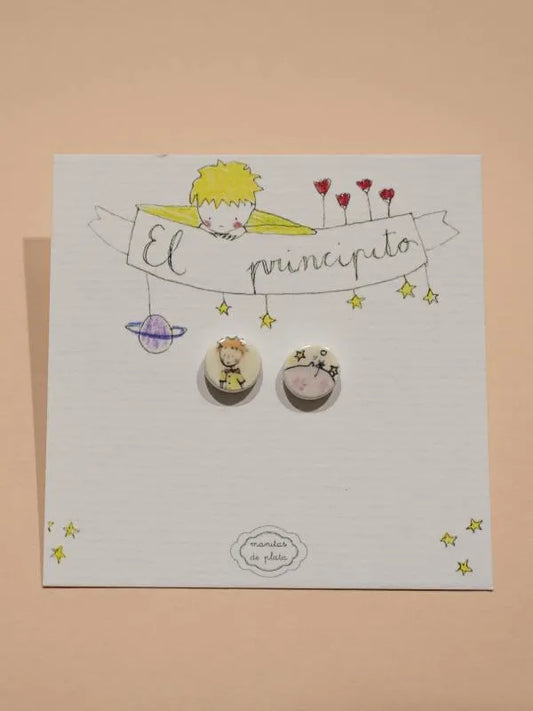 Pendientes El Principito – Manitas de Plata - Cobalto Accesorios , Joyería Valencia