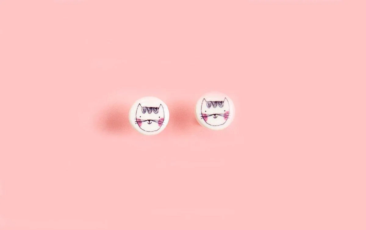 Pendientes Gatos - Manitas de Plata - Cobalto Accesorios , Joyería Valencia