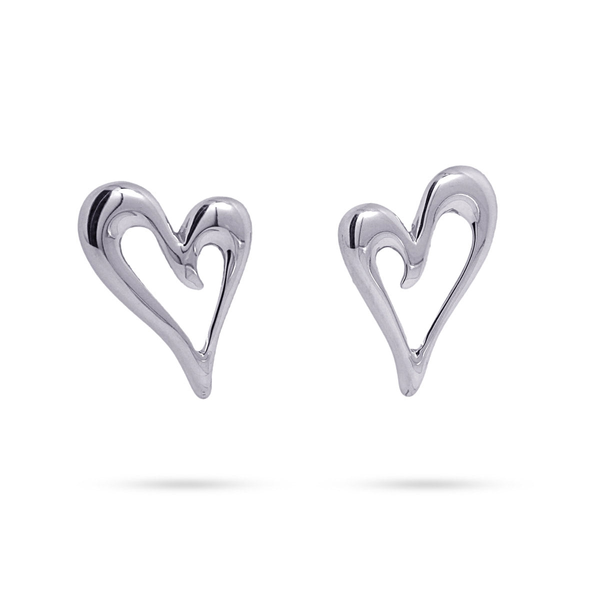 Pendientes Adore - Corazón Hueco en Acero