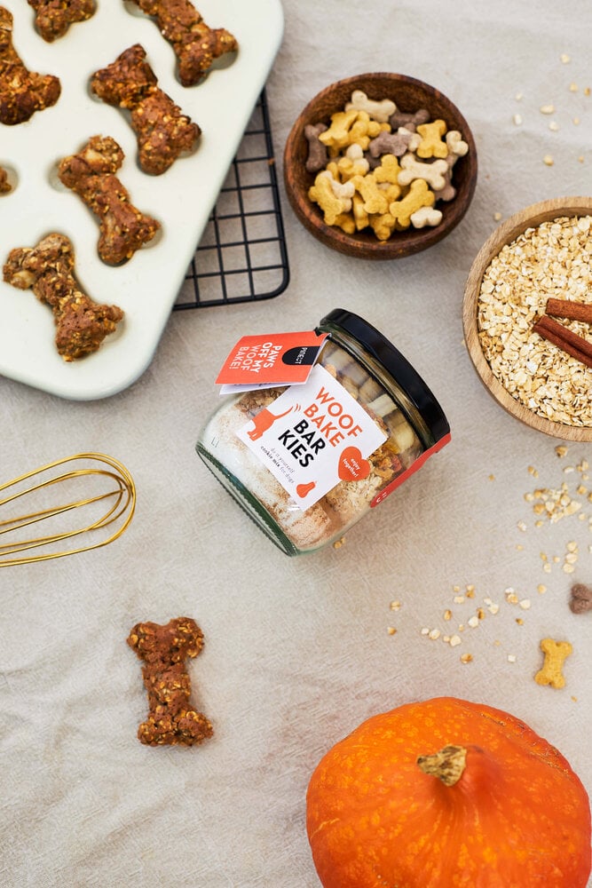 Galletas para Perros “Woof Bites” con Cacahuate y Calabaza