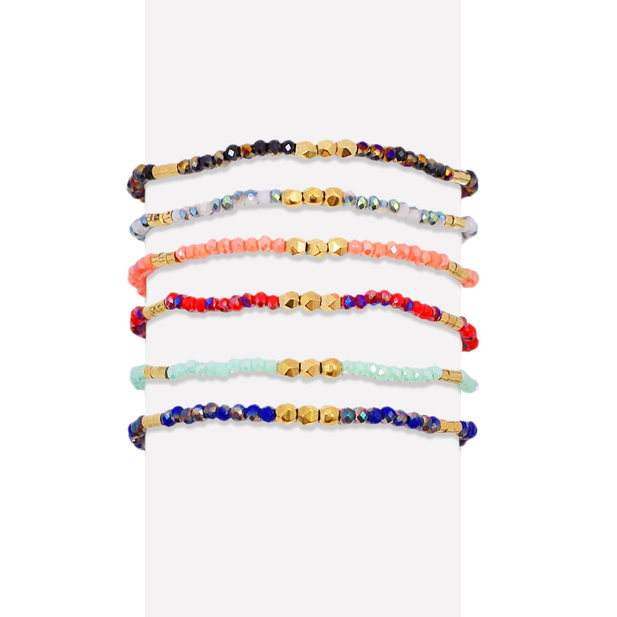 Pulsera Spark - Cristales Facetados & Acero