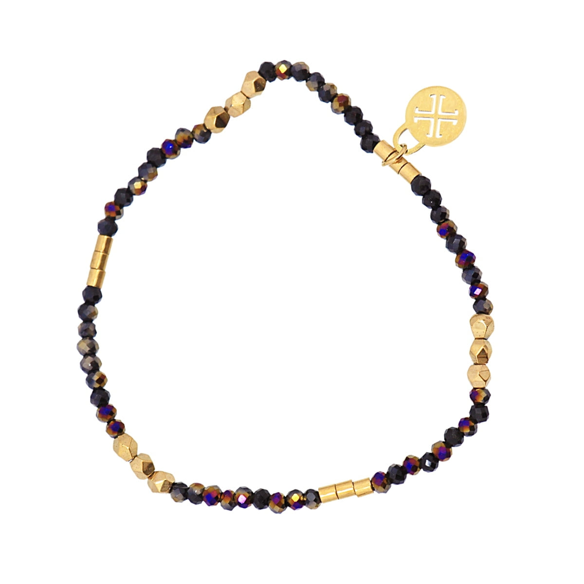 Pulsera Spark - Cristales Facetados & Acero