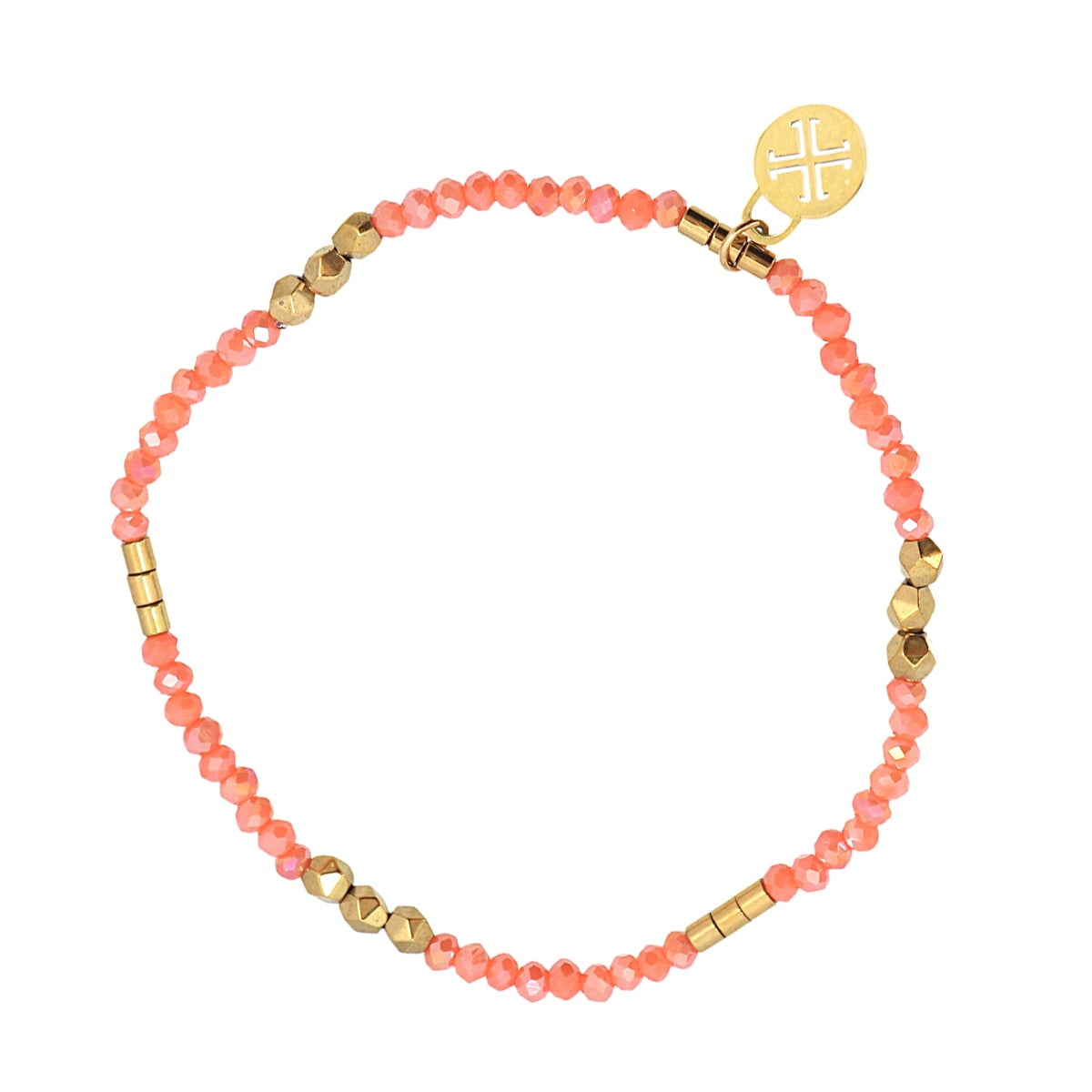 Pulsera Spark - Cristales Facetados & Acero