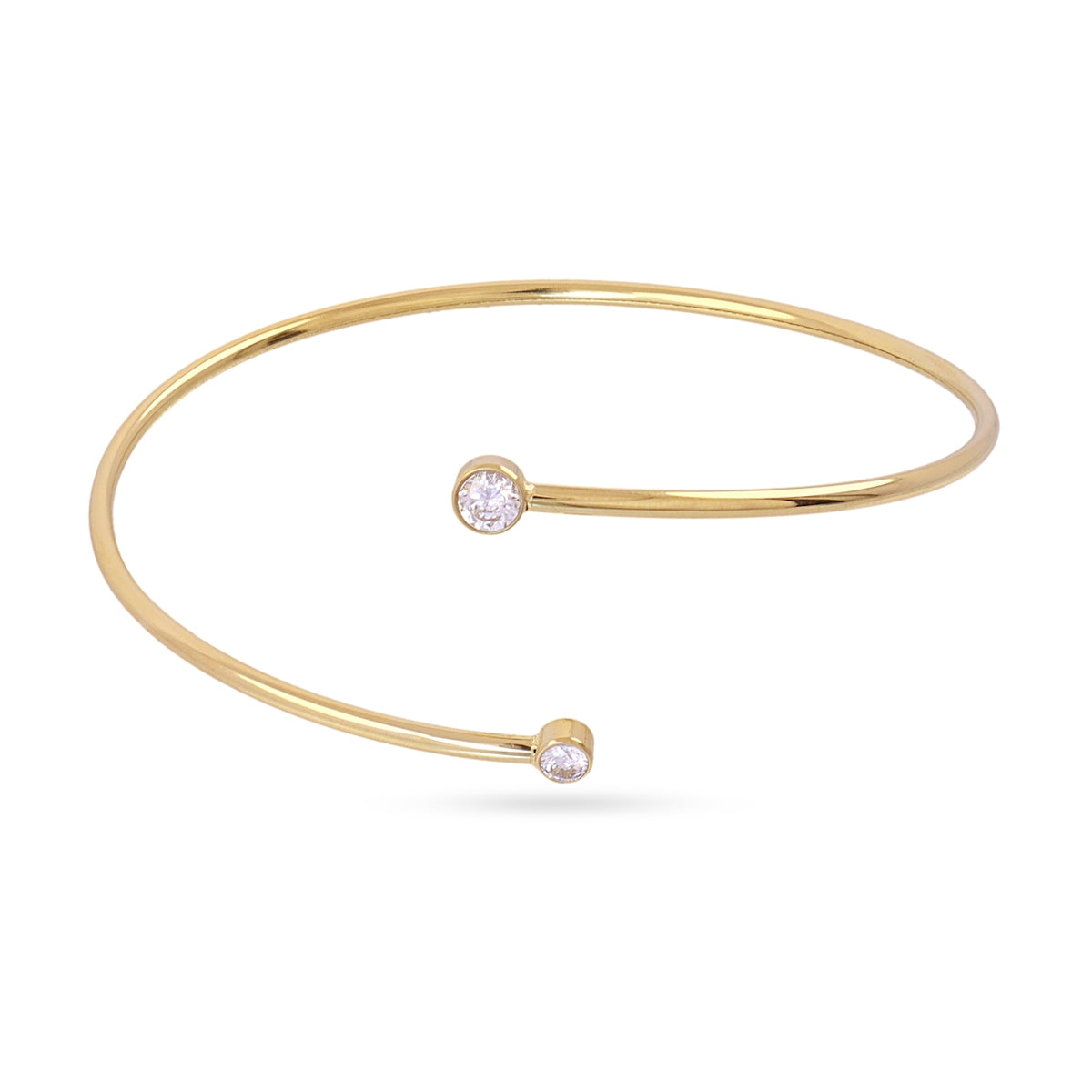 Pulsera Infinity Essence dorada en acero quirúrgico fotografía producto