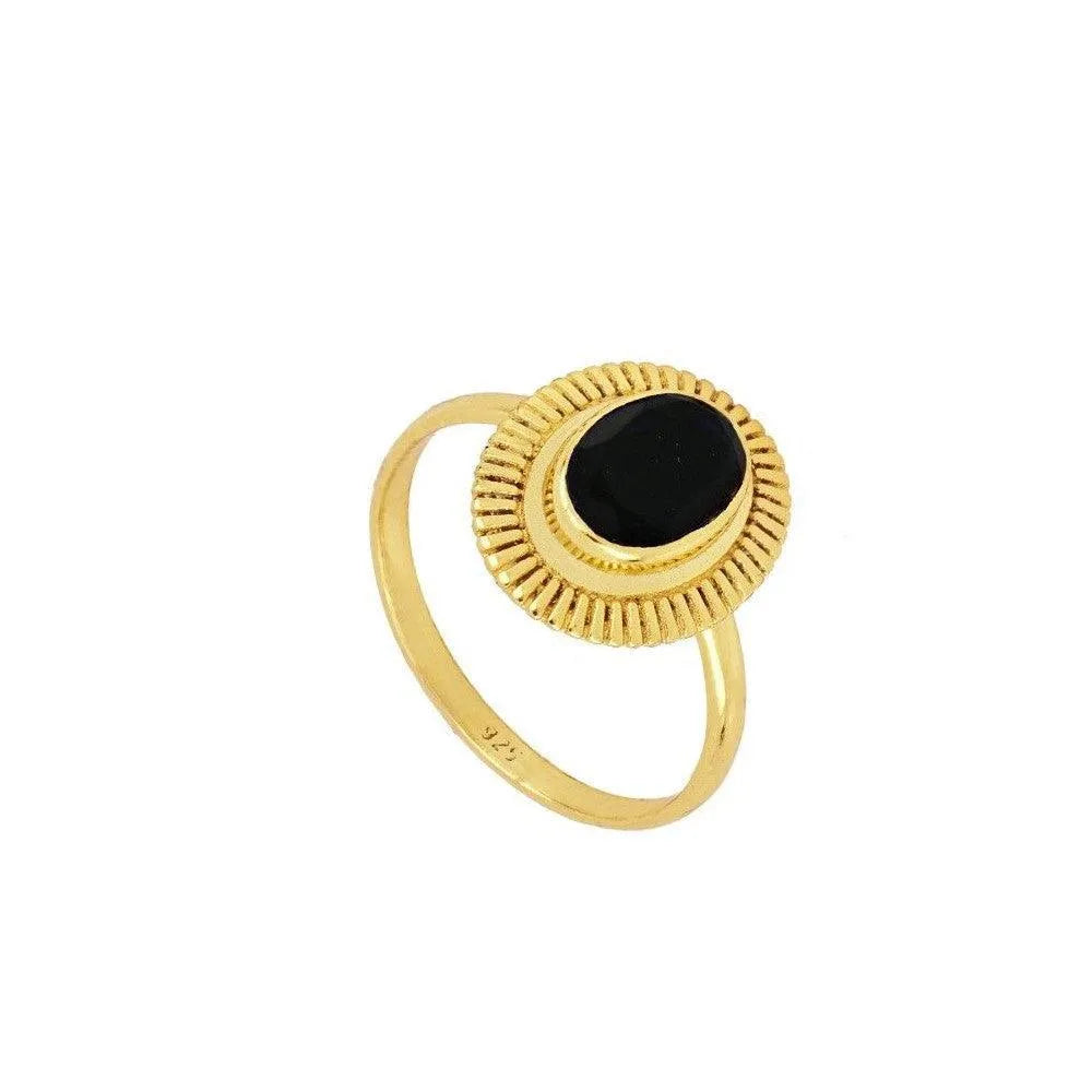 Anillo piedra ovalada en plata de ley 925, accesorio elegante para destacar la mano
