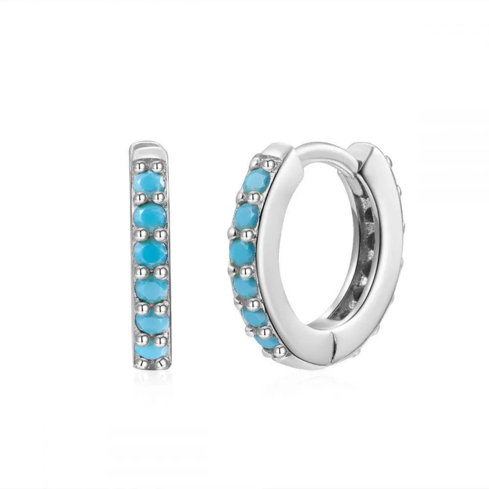 Aro 11 mm Circonitas Colores - Cobalto Accesorios , Joyería Valencia