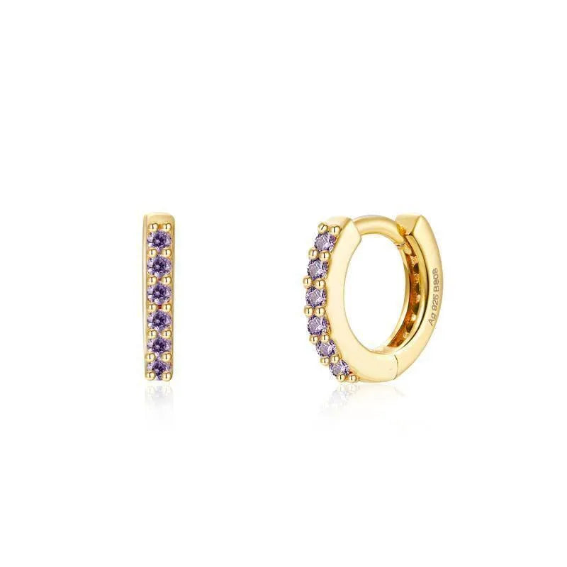 Aro 11 mm Circonitas Colores - Cobalto Accesorios , Joyería Valencia