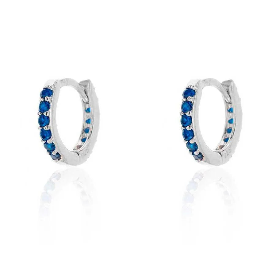 Aro 11 mm Circonitas Colores - Cobalto Accesorios , Joyería Valencia