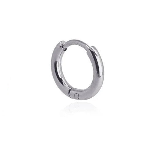 Aro Click 2 x 8 mm en acero inoxidable, diseño pequeño y elegante, Cobalto Accesorios.