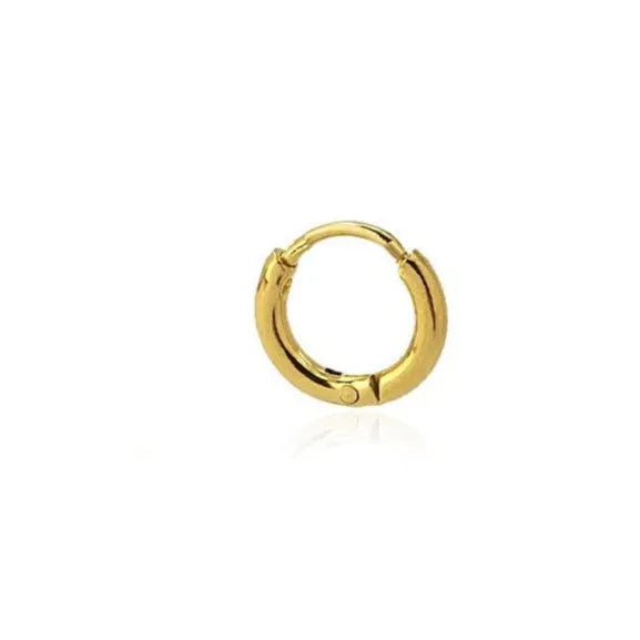 Aro click de 6 mm en acero inoxidable dorado, diseño pequeño y cómodo