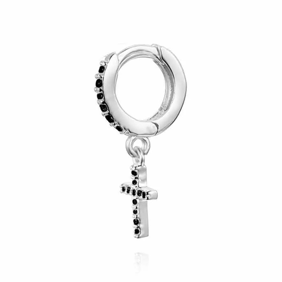 Aro Mini Cruz con Circonitas (+Colores) - Cobalto Accesorios , Joyería Valencia