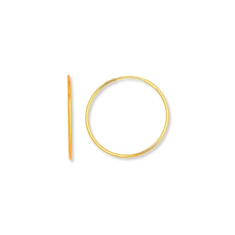 Aros de plata dorados de 12 mm, diseño pequeño y clásico para diario