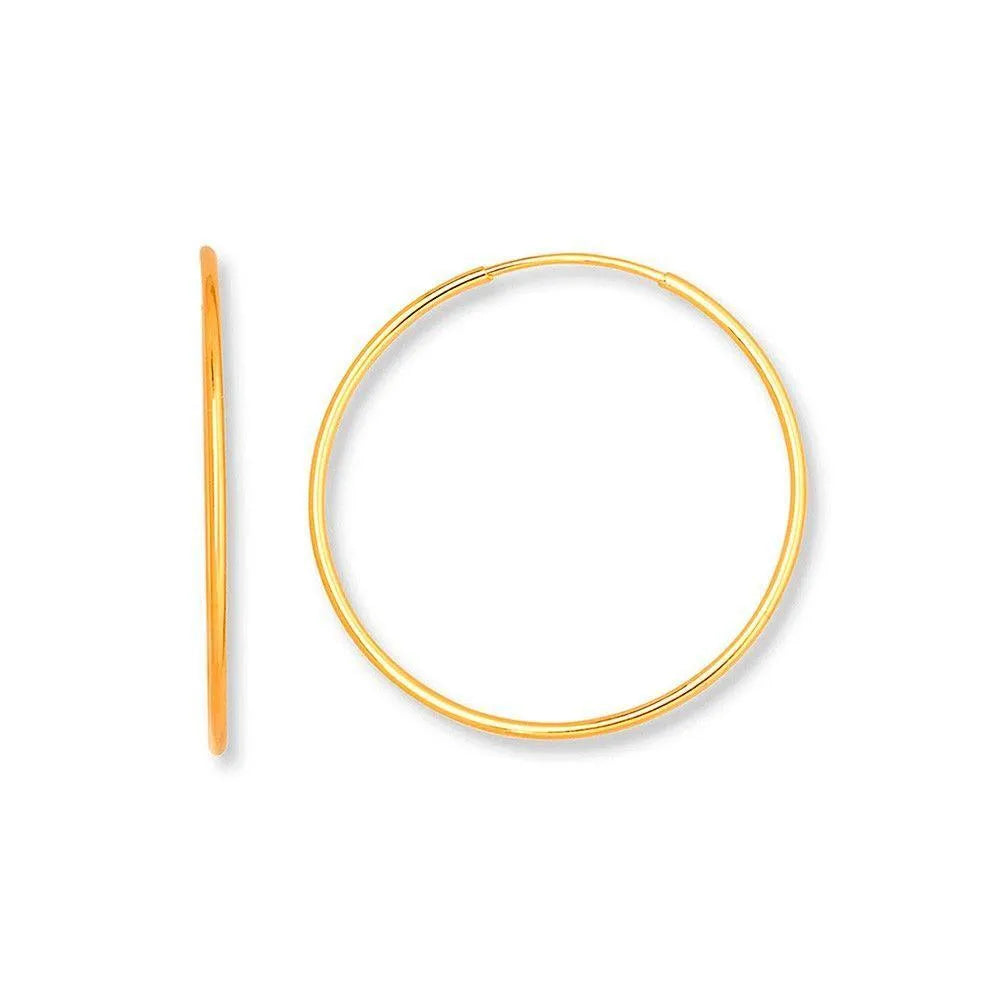 Aros de plata dorados de 30 mm, diseño clásico y luminoso para diario