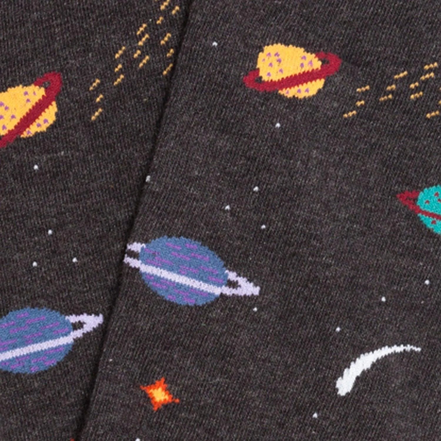 Calcetines Jimmy Lion Galaxy vistos de cerca, accesorio original para regalar