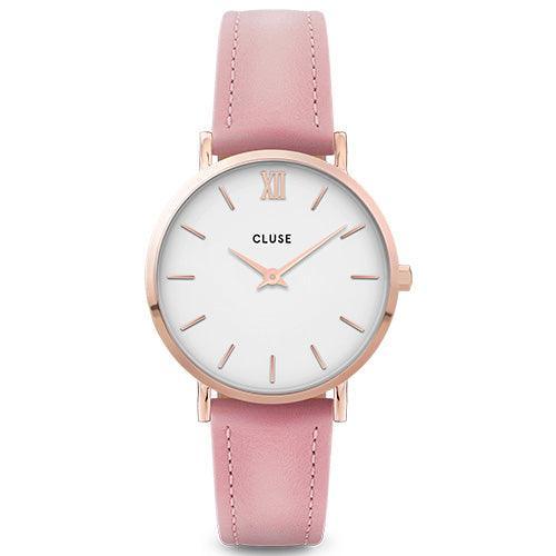 Cluse Minuit Leather Pink, Rose Gold Colour - Cobalto Accesorios
