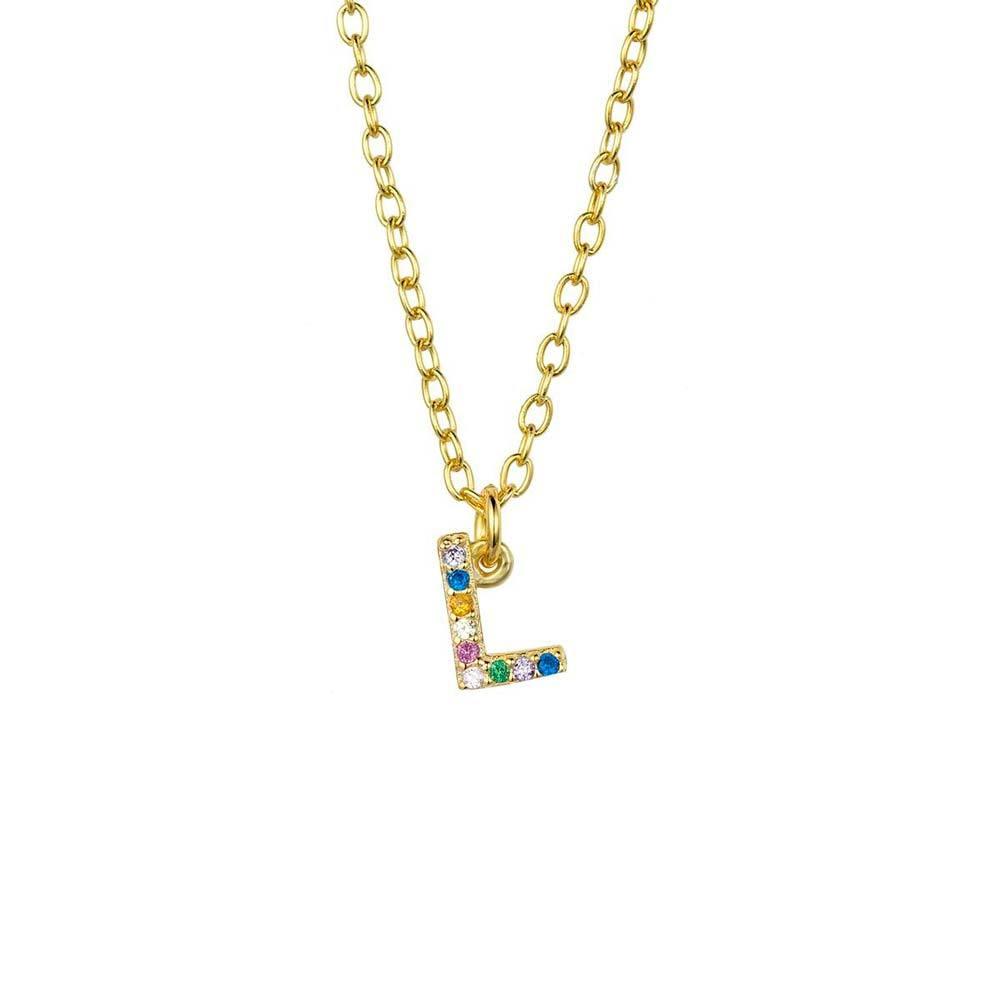 Collar Letra Mini Multicolor - Cobalto Accesorios