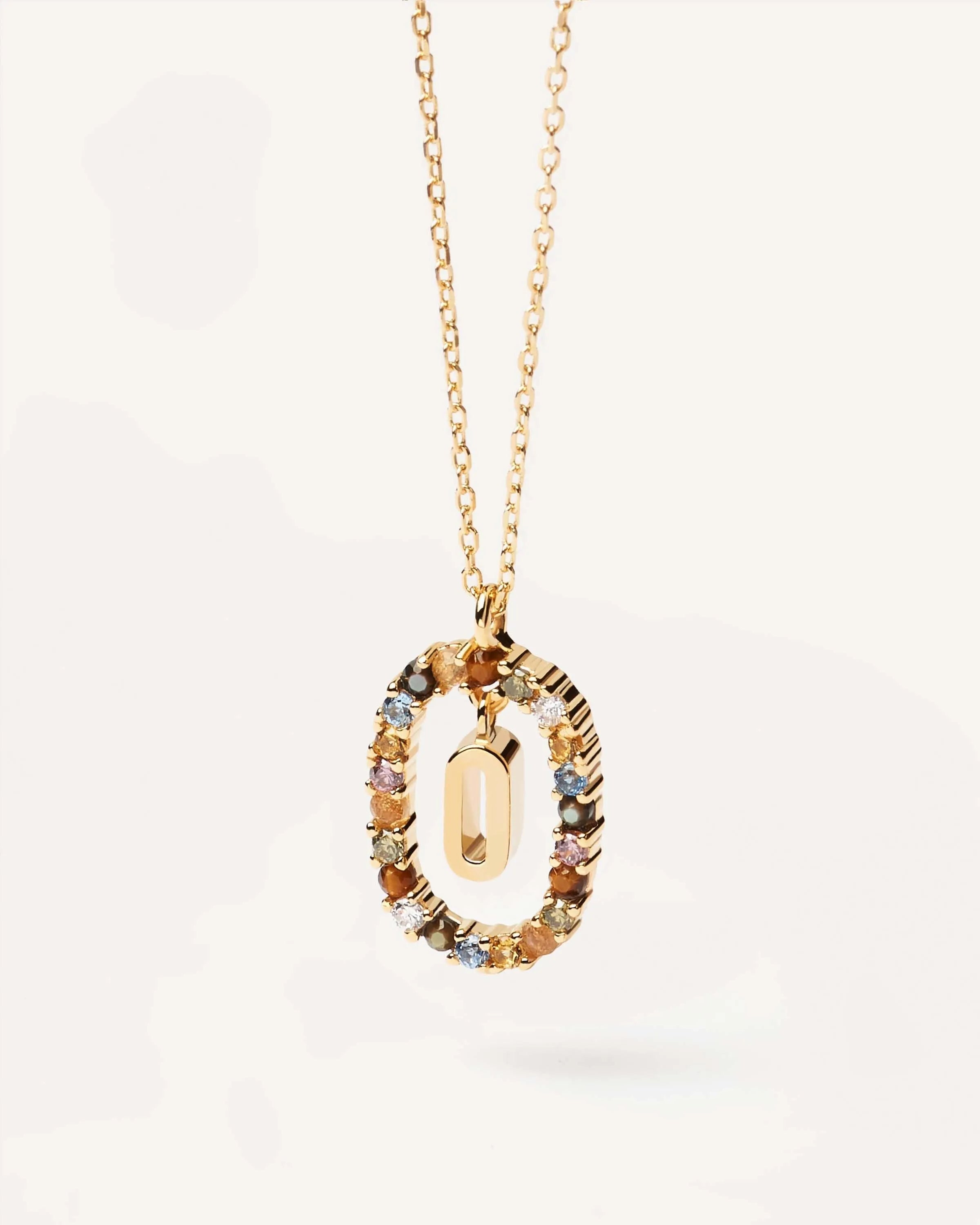 Collar Letra PdPaola - Cobalto Accesorios , Joyería Valencia