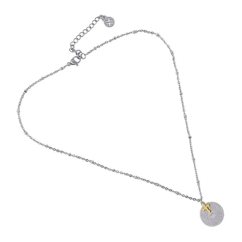 Collar Padre Nuestro Pequeño Acero - Cobalto Accesorios , Joyería Valencia