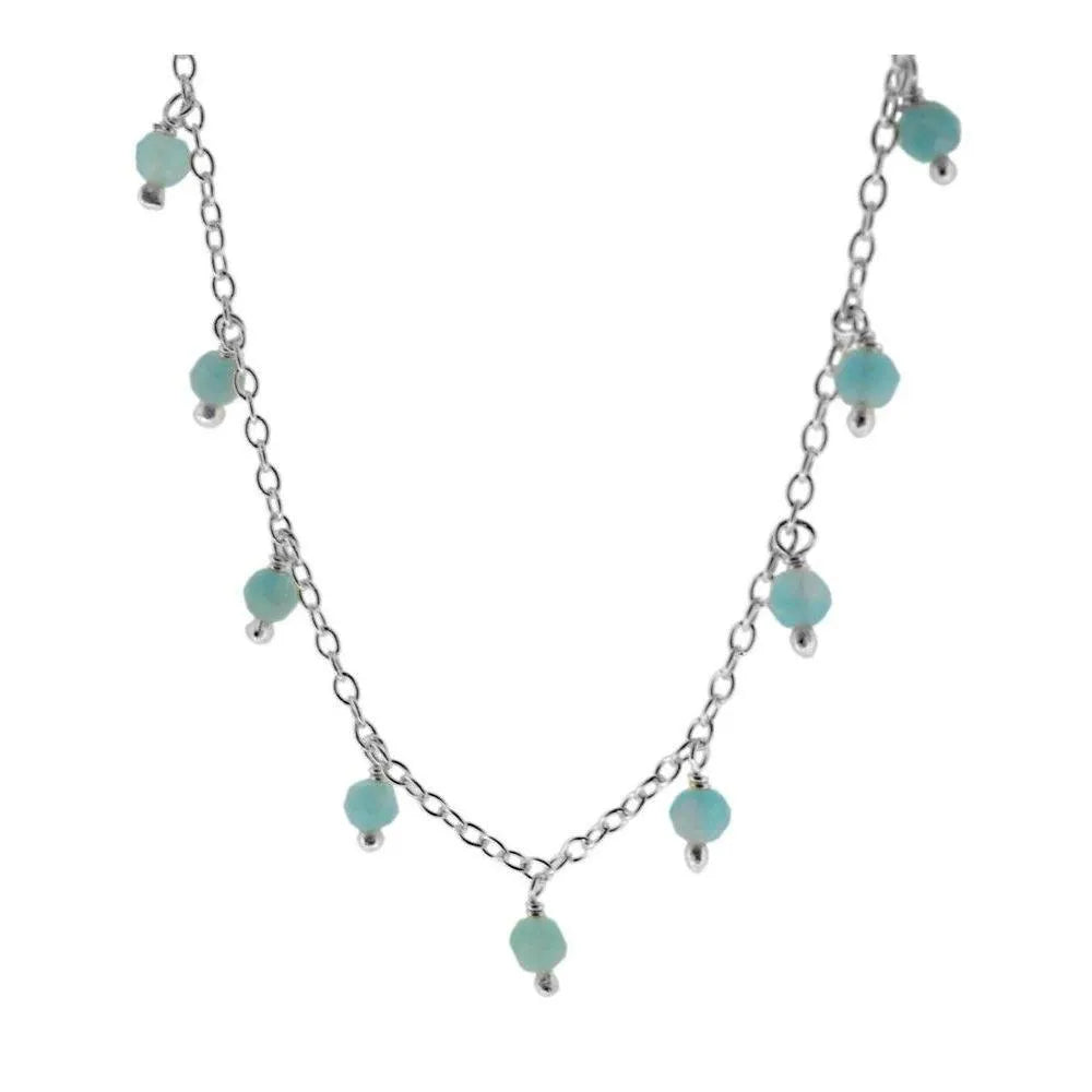 Collar con piedra semipreciosa turmalina negra, pieza elegante y atemporal