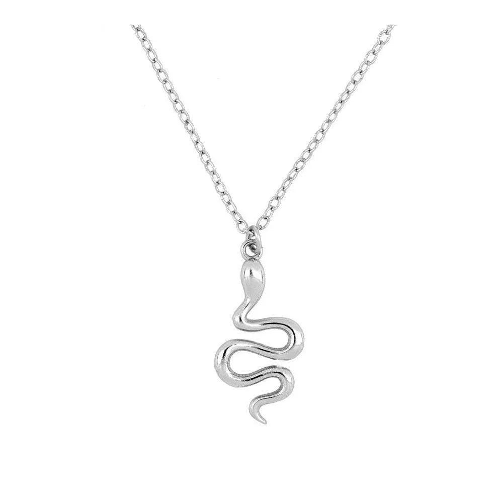 Collar Serpiente Zigzag en Plata de Ley - Cobalto Accesorios , Joyería Valencia