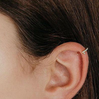 Ear Cuff Piercing Circonitas - Cobalto Accesorios