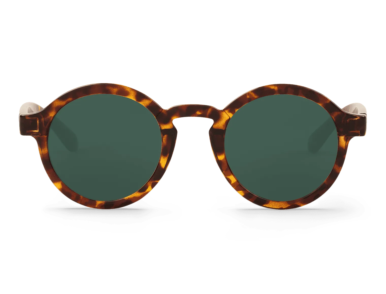 Gafas de sol Mr. Boho DALSTON Cheetah Tortoise en vista frontal, montura carey