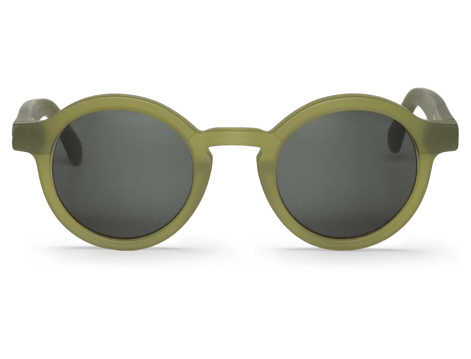 Gafas de sol Mr. Boho DALSTON Matte Basil en vista frontal, montura verde mate