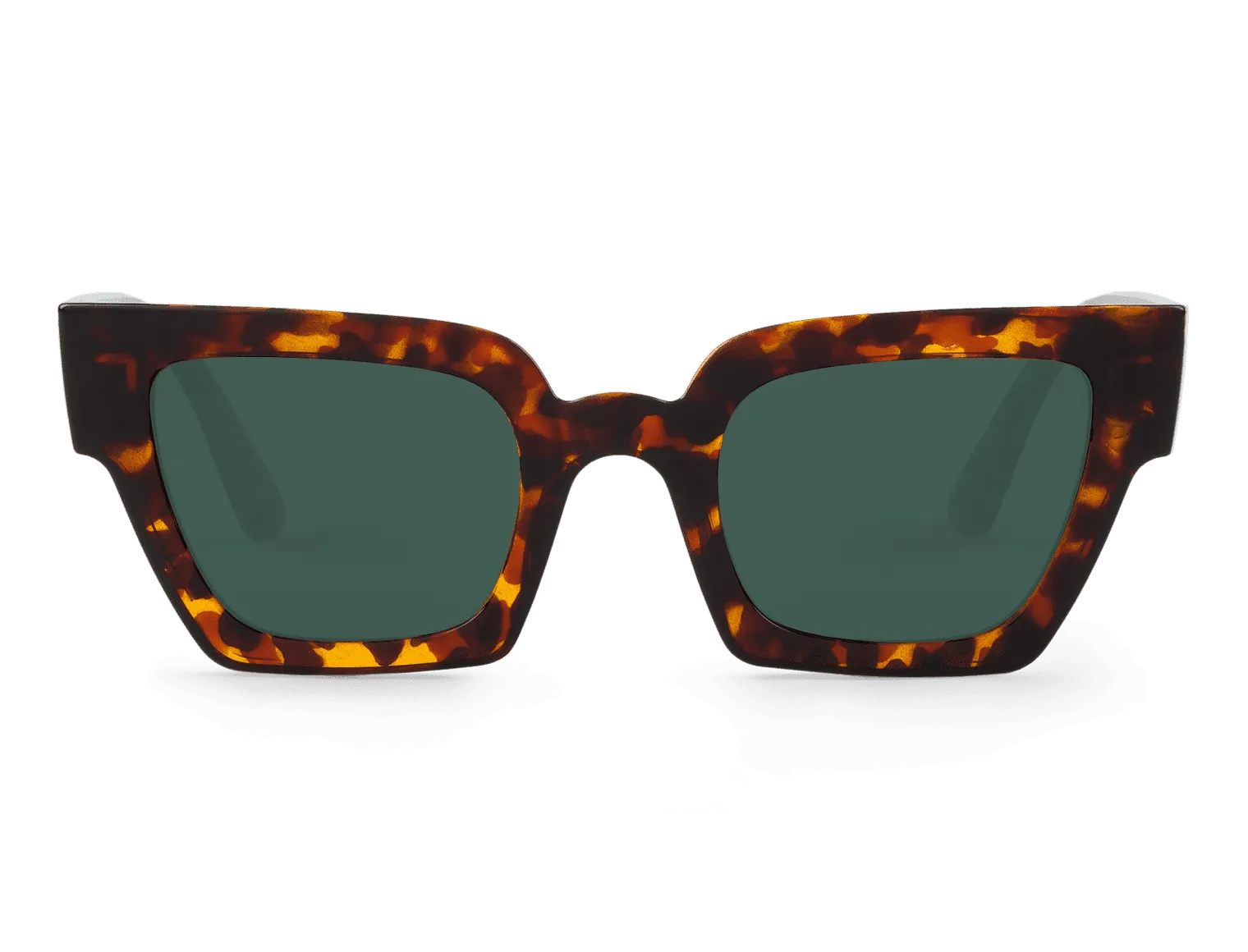 Gafas de sol Mr. Boho FRELARD Cheetah Tortoise en vista frontal, montura carey