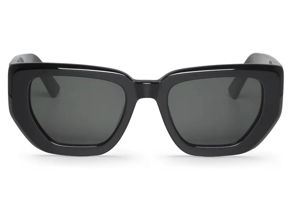 Gafas de sol Mr. Boho MADALENA Black en vista frontal, montura negra elegante