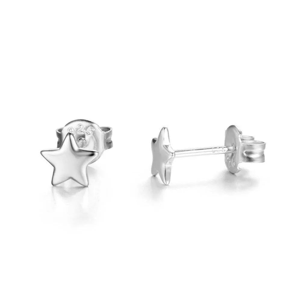 Pendiente Estrella de Plata 925 y Oro - Cobalto Accesorios , Joyería Valencia