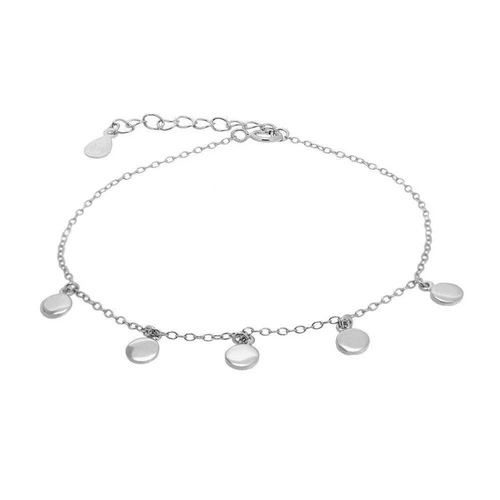 Detalle de la pulsera de chapitas de 4 mm, pieza delicada con movimiento y brillo
