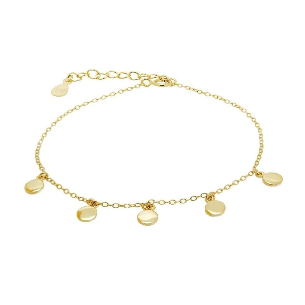 Pulsera de chapitas de 4 mm, diseño fino y luminoso para llevar sola o combinada