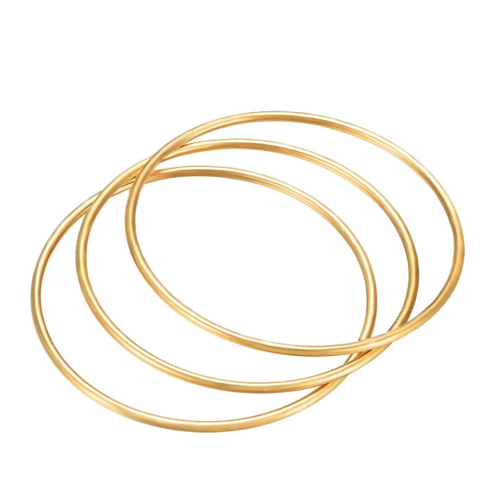 Pulsera esclava lisa de acero, diseño rígido y sencillo para llevar a diario