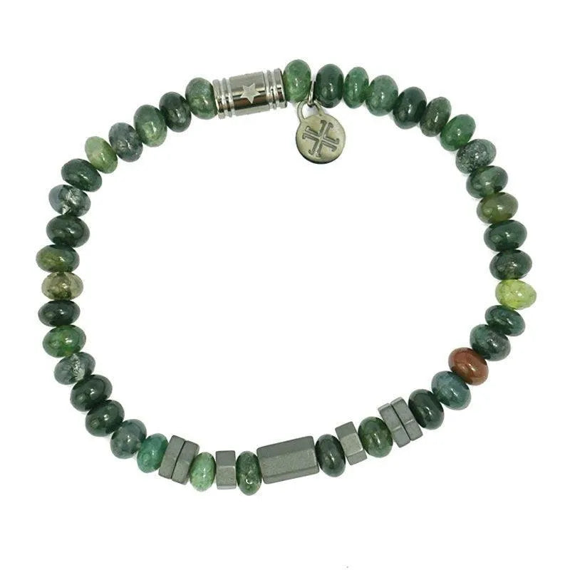 Pulsera Hombre Piedra Natural Hexágonos - Cobalto Accesorios , Joyería Valencia