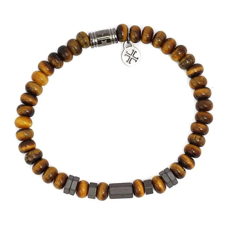 Pulsera Hombre Piedra Natural Hexágonos - Cobalto Accesorios , Joyería Valencia