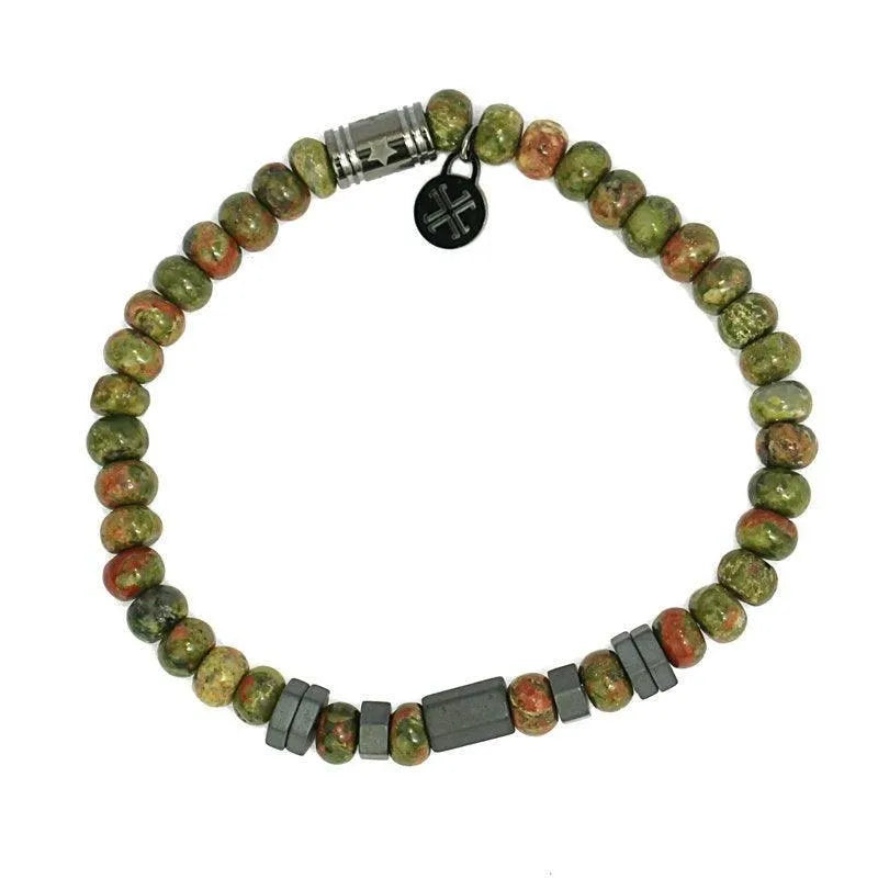 Pulsera Hombre Piedra Natural Hexágonos - Cobalto Accesorios , Joyería Valencia