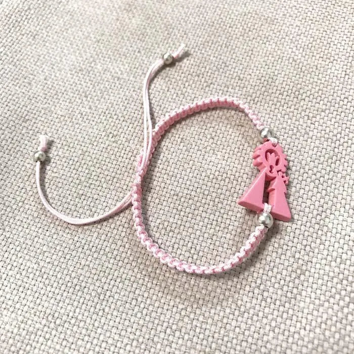 Pulsera Macramé Virgen Desamparados - Cobalto Accesorios