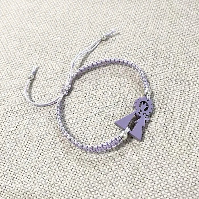 Pulsera Macramé Virgen Desamparados - Cobalto Accesorios