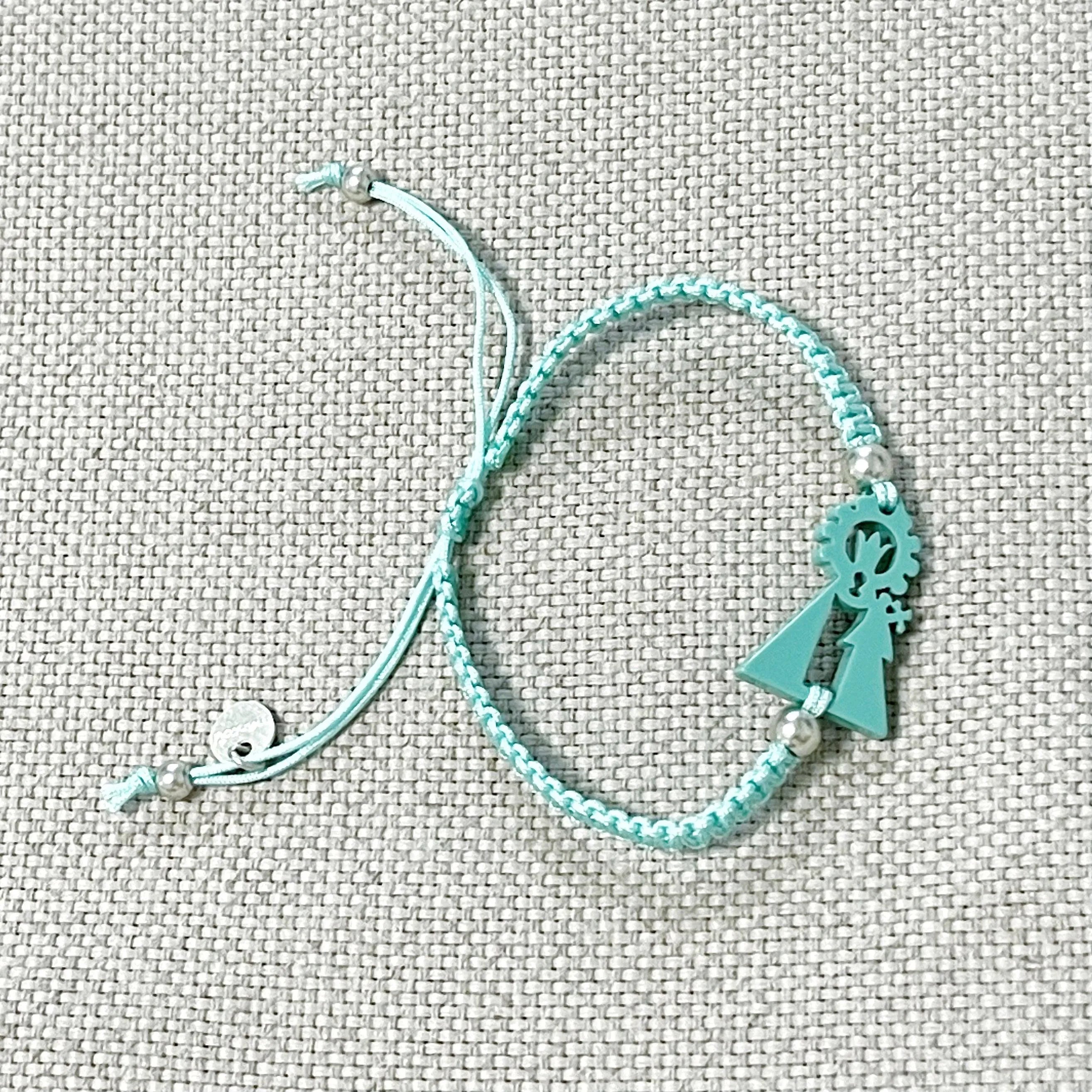 Pulsera Macramé Virgen Desamparados - Cobalto Accesorios