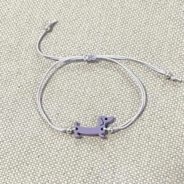 Pulsera Teckel en Lila + Plata - Cobalto Accesorios