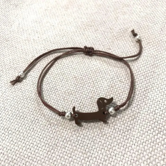 Pulsera Teckel en Marrón + Plata - Cobalto Accesorios