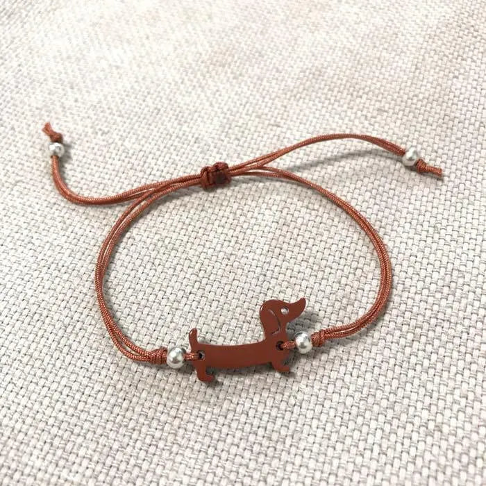 Pulsera Teckel en Teja + Plata - Cobalto Accesorios