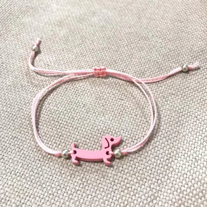 Pulsera Teckel en Rosa Chicle + Plata - Cobalto Accesorios